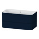 Duravit Meuble sous-lavabo Happy D.2 Plus 97,5x49 cm, sans trou robinet, bleu mat, 2 tiroirs