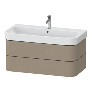 Duravit Meuble sous-lavabo Happy D.2 Plus 97,5x49cm, lin, 2 tiroirs