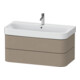 Duravit Meuble sous-lavabo Happy D.2 Plus 97,5x49cm, lin, 2 tiroirs-1