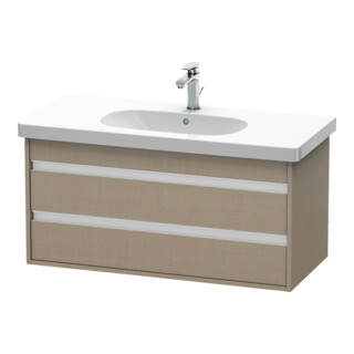 Duravit Meuble sous lavabo Ketho 100x45,5 cm, beige, 2 tiroirs, suspendu