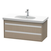 Duravit Meuble sous lavabo Ketho 100x45,5 cm, beige, 2 tiroirs, suspendu