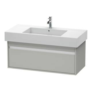 Duravit Meuble sous lavabo Ketho 100x45,5 cm, béton gris, 1 tiroir, suspendu