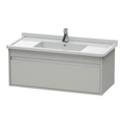 Duravit Meuble sous-lavabo Ketho 100x45,5 cm, béton gris, 1 tiroir, suspendu