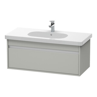 Duravit Meuble sous-lavabo Ketho 100x45,5 cm, béton gris, 1 tiroir, suspendu