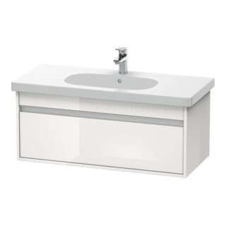 Duravit Meuble sous-lavabo Ketho 100x45,5 cm, blanc brillant, 1 tiroir, suspendu
