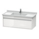Duravit Meuble sous lavabo Ketho 100x45,5 cm, blanc brillant, 1 tiroir, suspendu-1