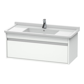 Duravit Meuble sous-lavabo Ketho 100x45,5 cm, blanc mat, 1 tiroir, suspendu