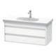 Duravit Meuble sous lavabo Ketho 100x45,5 cm, blanc mat, 2 tiroirs, suspendu-1