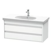 Duravit Meuble sous lavabo Ketho 100x45,5 cm, blanc mat, 2 tiroirs, suspendu