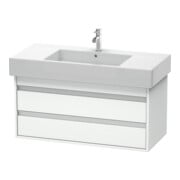 Duravit Meuble sous-lavabo Ketho 100x45,5 cm, blanc mat, 2 tiroirs, suspendu