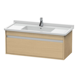 Duravit Meuble sous lavabo Ketho 100x45,5 cm, blanc œuf, 1 tiroir, suspendu