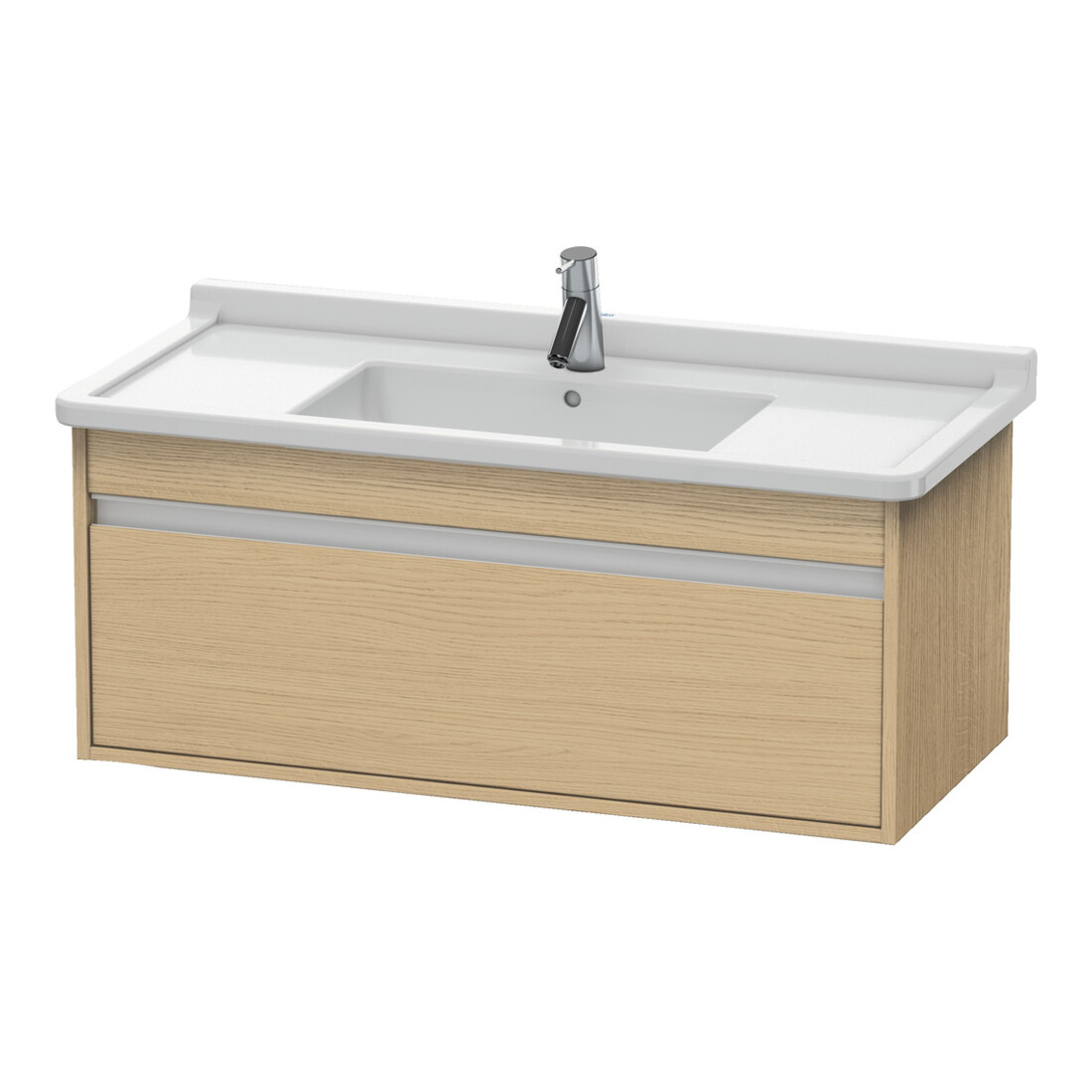Duravit Meuble sous lavabo Ketho 100x45,5 cm, blanc œuf, 1 tiroir, suspendu
