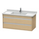 Duravit Meuble sous-lavabo Ketho 100x45,5 cm, blanc œuf, 2 tiroirs, suspendu-1