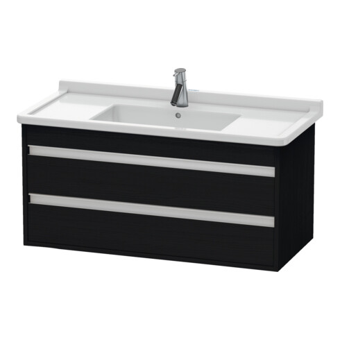 Duravit Meuble sous-lavabo Ketho 100x45,5 cm, blanc œuf, 2 tiroirs, suspendu