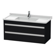 Duravit Meuble sous-lavabo Ketho 100x45,5 cm, blanc œuf, 2 tiroirs, suspendu