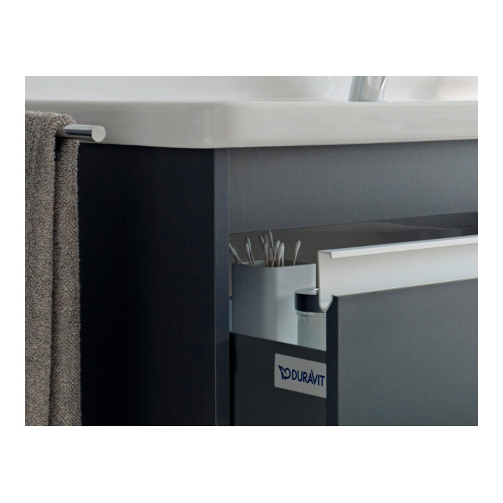 Duravit Meuble sous-lavabo Ketho 100x45,5 cm, graph ma, 2 tiroirs, suspendu