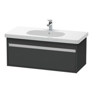 Duravit Meuble sous-lavabo Ketho 100x45,5 cm, graphite mat, 1 tiroir, suspendu