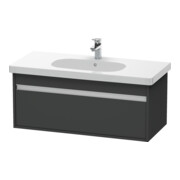 Duravit Meuble sous-lavabo Ketho 100x45,5 cm, graphite mat, 1 tiroir, suspendu-1