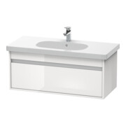 Duravit Meuble sous-lavabo Ketho 100x45,5 cm, graphite mat, 1 tiroir, suspendu-2