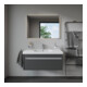 Duravit Meuble sous-lavabo Ketho 100x45,5 cm, graphite mat, 1 tiroir, suspendu