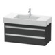 Duravit Meuble sous-lavabo Ketho 100x45,5 cm, graphite mat, 2 tiroirs, suspendu-1