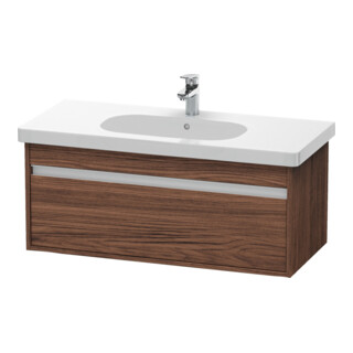 Duravit Meuble sous lavabo Ketho 100x45,5 cm, noyer foncé, 1 tiroir, suspendu