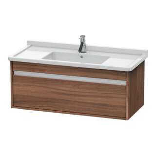 Duravit Meuble sous lavabo Ketho 100x45,5 cm, Noyer naturel, 1 tiroir, suspendu