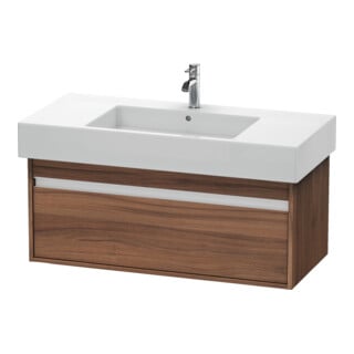 Duravit Meuble sous lavabo Ketho 100x45,5 cm, noyer naturel, 1 tiroir, suspendu