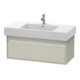 Duravit Meuble sous lavabo Ketho 100x45,5 cm, taupe, 1 tiroir, suspendu-1