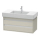 Duravit Meuble sous-lavabo Ketho 100x45,5 cm, Taupe, 2 tiroirs, suspendu-1