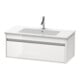 Duravit Meuble sous lavabo Ketho 100x47,5 cm, blanc brillant, 1 tiroir, suspendu-1