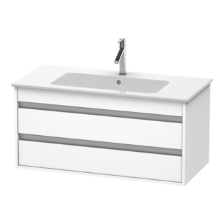 Duravit Meuble sous-lavabo Ketho 100x47,5 cm, blanc mat, 2 tiroirs, suspendu