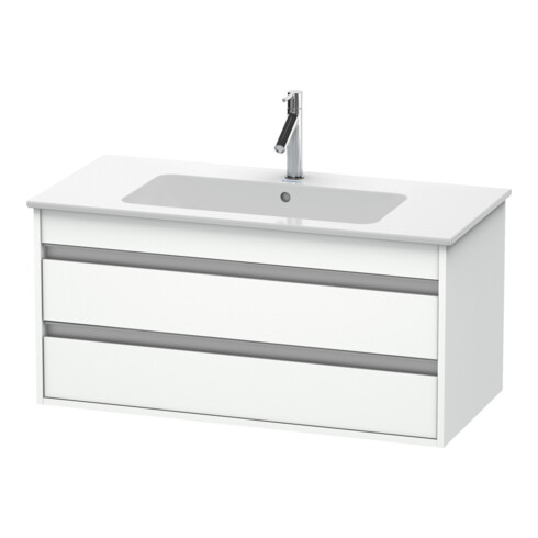 Duravit Meuble sous-lavabo Ketho 100x47,5 cm, blanc mat, 2 tiroirs, suspendu