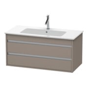 Duravit Meuble sous lavabo Ketho 100x47,5 cm, blanc mat, 2 tiroirs, suspendu