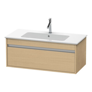 Duravit Meuble sous-lavabo Ketho 100x47,5 cm, blanc œuf, 1 tiroir, suspendu