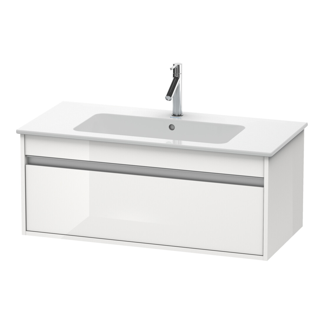 Duravit Meuble sous-lavabo Ketho 100x47,5 cm, blanc œuf, 1 tiroir, suspendu