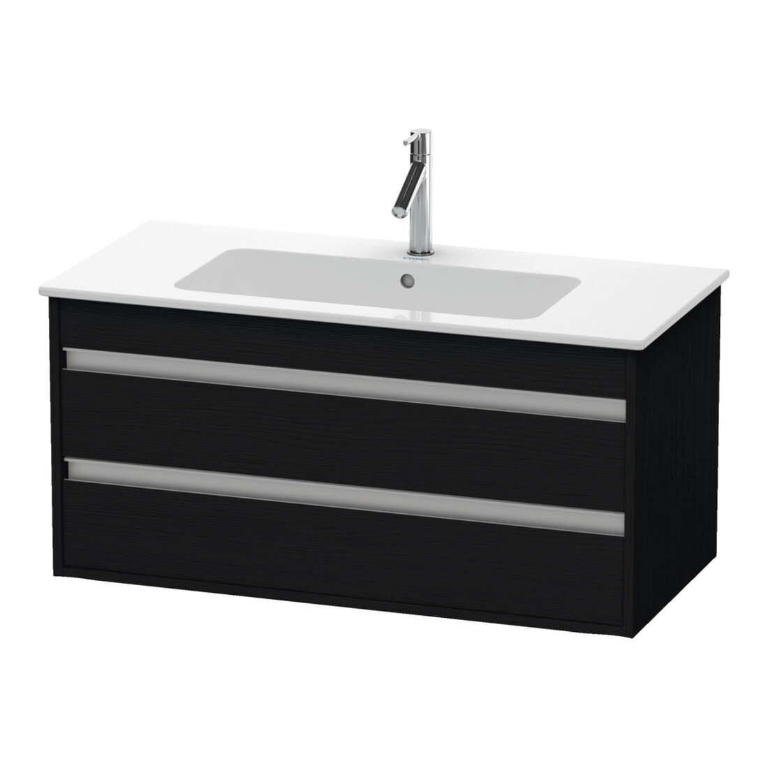 Duravit Meuble sous-lavabo Ketho 100x47,5 cm, blanc œuf, 2 tiroirs, suspendu