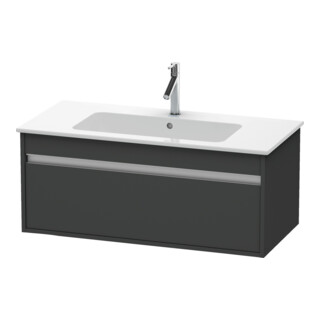 Duravit Meuble sous-lavabo Ketho 100x47,5 cm, graphite mat, 1 tiroir, suspendu