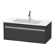 Duravit Meuble sous-lavabo Ketho 100x47,5 cm, graphite mat, 1 tiroir, suspendu-1