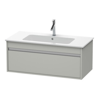 Duravit Meuble sous lavabo Ketho 100x47,5 cm, gris béton, 1 tiroir, suspendu