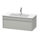 Duravit Meuble sous lavabo Ketho 100x47,5 cm, gris béton, 1 tiroir, suspendu-1