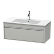Duravit Meuble sous lavabo Ketho 100x47,5 cm, gris béton, 1 tiroir, suspendu
