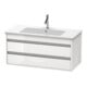 Duravit Meuble sous lavabo Ketho 100x47,5 cm, noyer naturel, 2 tiroirs, suspendu-4