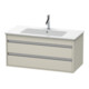 Duravit Meuble sous-lavabo Ketho 100x47,5 cm, Taupe, 2 tiroirs, suspendu-1