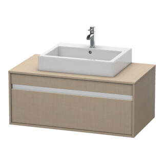 Duravit Meuble sous lavabo Ketho 100x55 cm, beige, 1 tiroir, suspendu