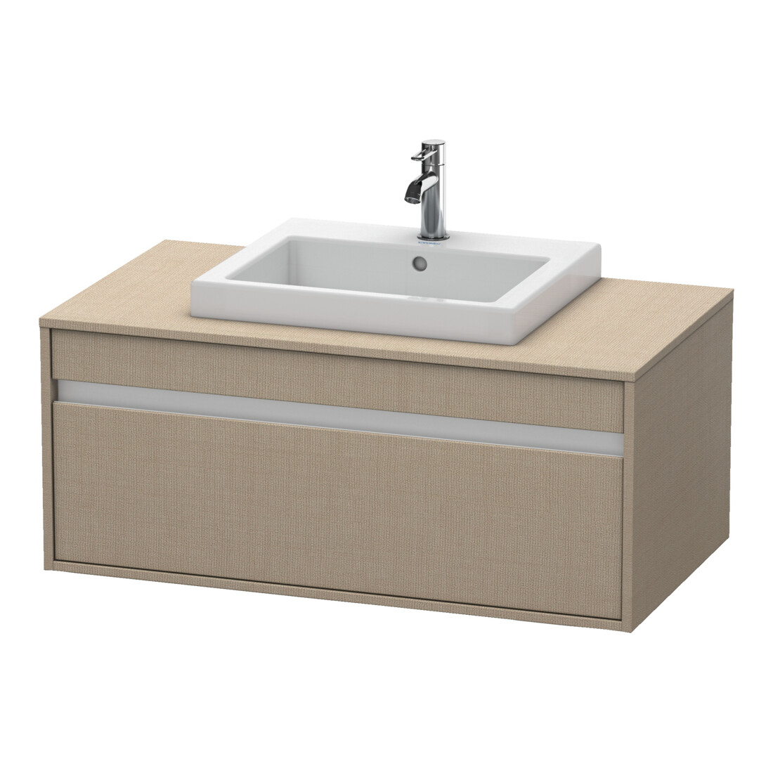 Duravit Meuble sous-lavabo Ketho 100x55 cm, beige, 1 tiroir, suspendu