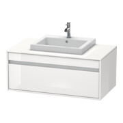 Duravit Meuble sous lavabo Ketho 100x55 cm, blanc brillant, 1 tiroir, suspendu-1