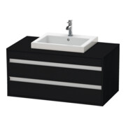 Duravit Meuble sous-lavabo Ketho 100x55 cm, blanc, lavabo encastré milieu, 2 tiroirs-1