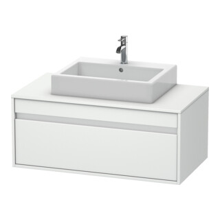 Duravit Meuble sous-lavabo Ketho 100x55 cm, blanc mat, 1 tiroir, suspendu