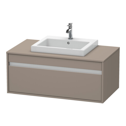 Duravit Meuble sous-lavabo Ketho 100x55 cm, blanc mat, 1 tiroir, suspendu
